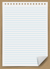 Naklejka premium notepad paper sheet