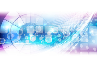 abstract vector future technology background illustration