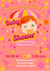 Baby shower message card