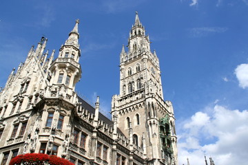 Fototapeta na wymiar Rathausturm München 