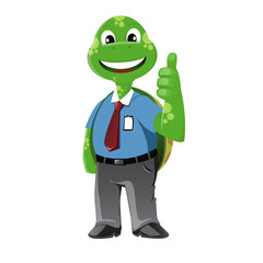 Turtle Business Man