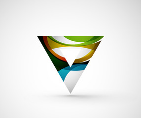 Abstract geometric company logo triangle, arrow