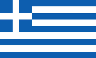 National flag of Greece with correct proportions and color.