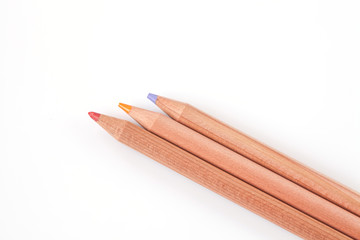 color pencil on white background