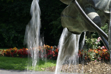 Brunnen mit Wasserspiele