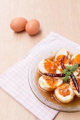 Egg with Tamarind Sauce