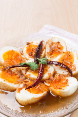 Egg with Tamarind Sauce
