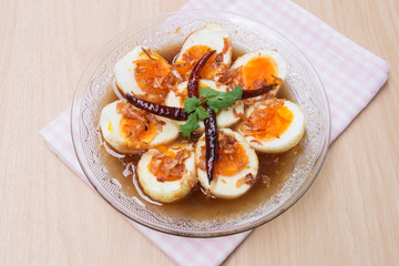 Egg with Tamarind Sauce