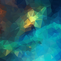 Blue abstract polygon pattern