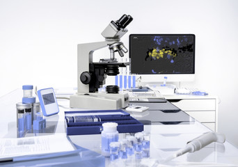 Microscopic work station