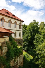 Fototapeta na wymiar Castle Valdstein in Bohemian Paradise region