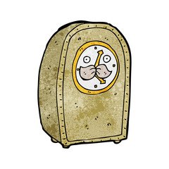 cartoon carriage clock