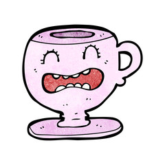 cartoon tea cup