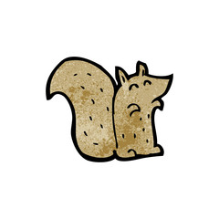 cartoon little squirrel