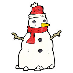 cartoon snowman