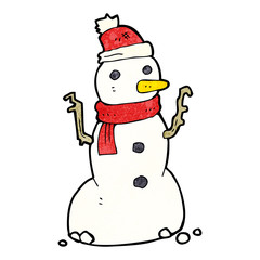 cartoon snowman