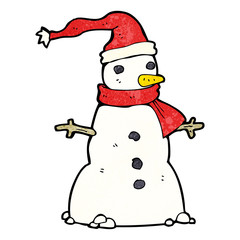 cartoon snowman