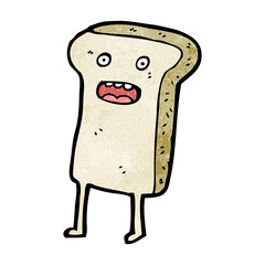 sliced bread cartoon character