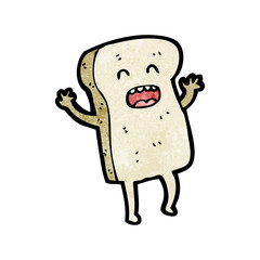 sliced bread cartoon character