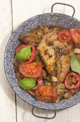 mediterranean chicken fillet with vegetable