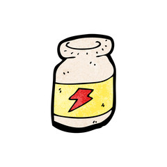 cartoon tablet bottle