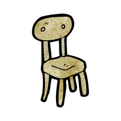 cartoon wooden chair