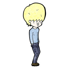 cartoon blond boy