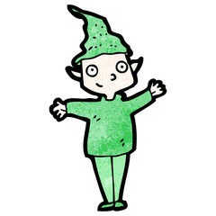 cartoon christmas elf