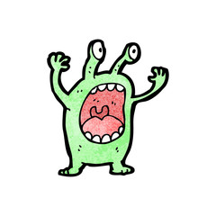 cartoon alien
