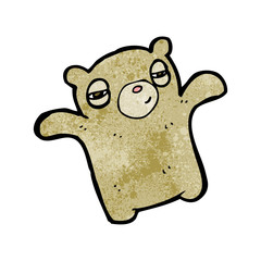 Retro cartoon with texture. Isolated on White.