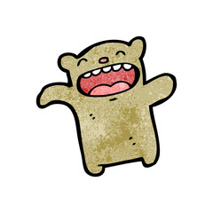 Retro cartoon with texture. Isolated on White.