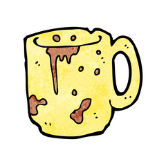 cartoon dirty old mug