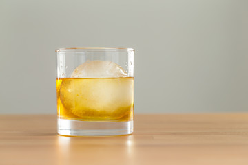 Whiskey in glass