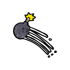 cartoon bomb thrown