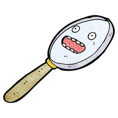 cartoon magnifying glass