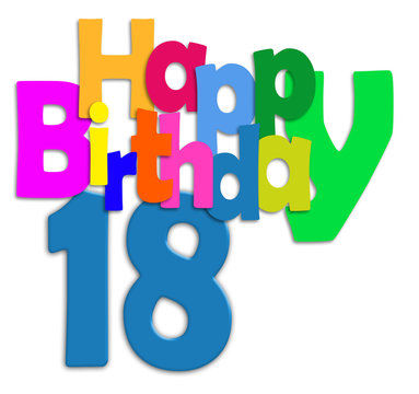 18 Jahre Happy Birthday