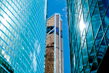 New buildings modern business center "Moscow-city" in Moscow. Skyscrapers