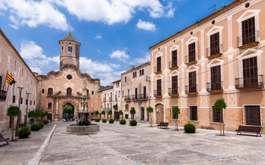 Fototapeta na wymiar view of the Monastery of Santa Maria de Santes Creus, Catalonia