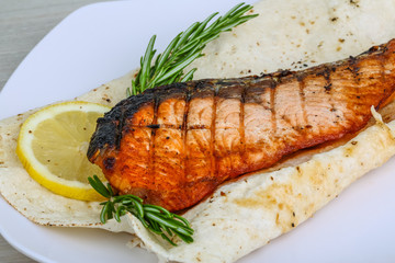 Grilled salmon
