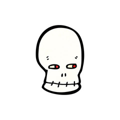 Obraz na płótnie Canvas cartoon skull symbol
