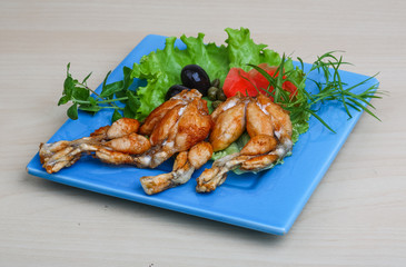 Fried frog legs