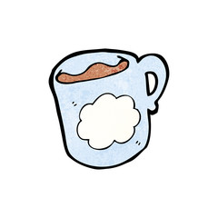 cartoon cloud pattern coffee mug