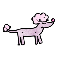 cartoon poodle