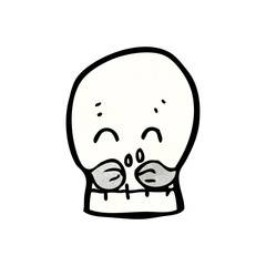 cartoon skull