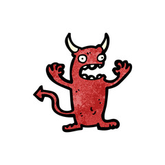 cartoon little devil