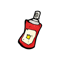 cartoon spray paint can