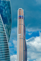 New buildings modern business center "Moscow-city" in Moscow. Skyscrapers