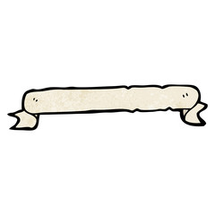 cartoon scroll banner