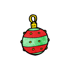 cartoon christmas bauble
