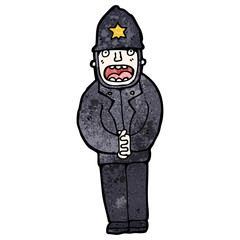 cartoon british policeman